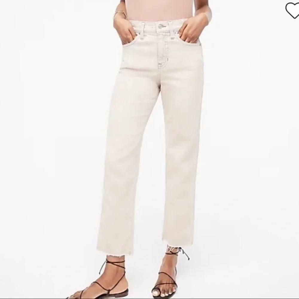 New J Crew Classic Straight Leg Jeans High Rise Overdyed Pink